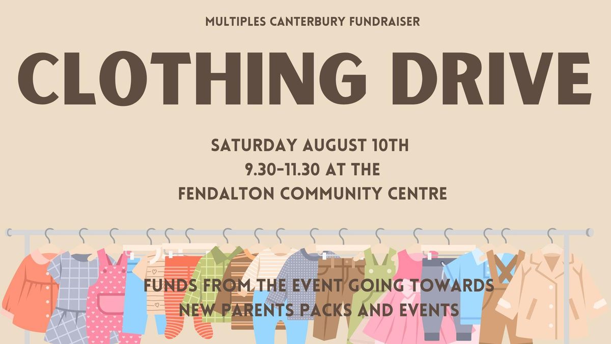 Clothing Drive by Multiples Canterbury