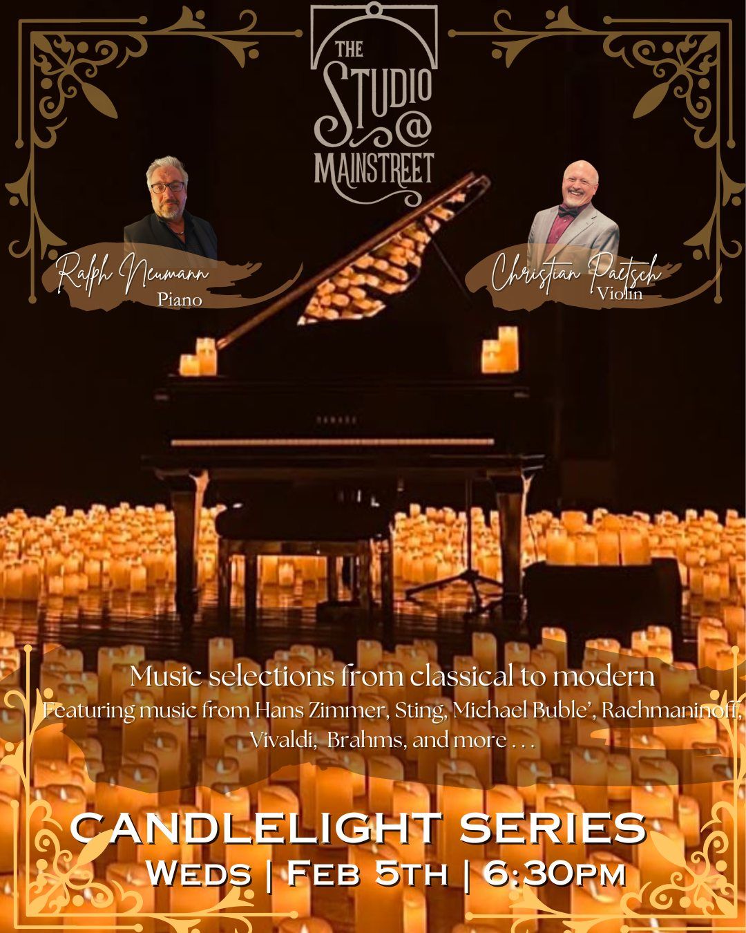 **DATE NIGHT** Candlelight Series featuring Ralph Neumann & Christian Paetsch