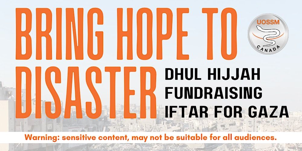 Bring Hope to Disaster: Fundraising Iftar for Gaza