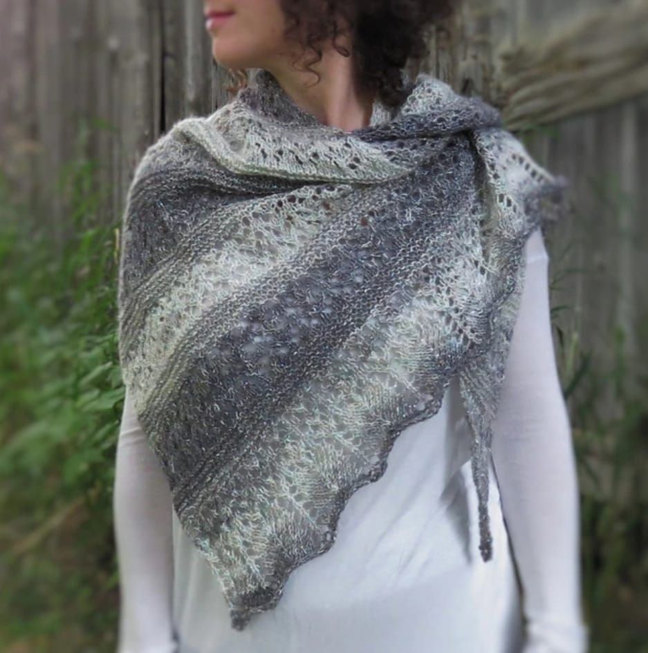 Lace Knit Shawl.