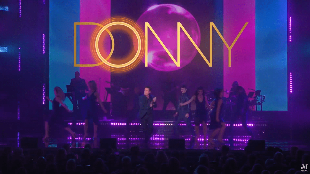 Donny Osmond at Harrahs Showroom at Harrahs Las Vegas