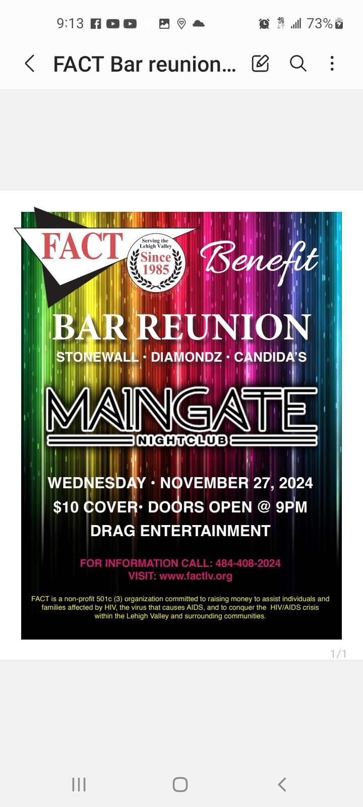 "Bar Reunion"     Stonewall   *   Diamondz  *  Candida's