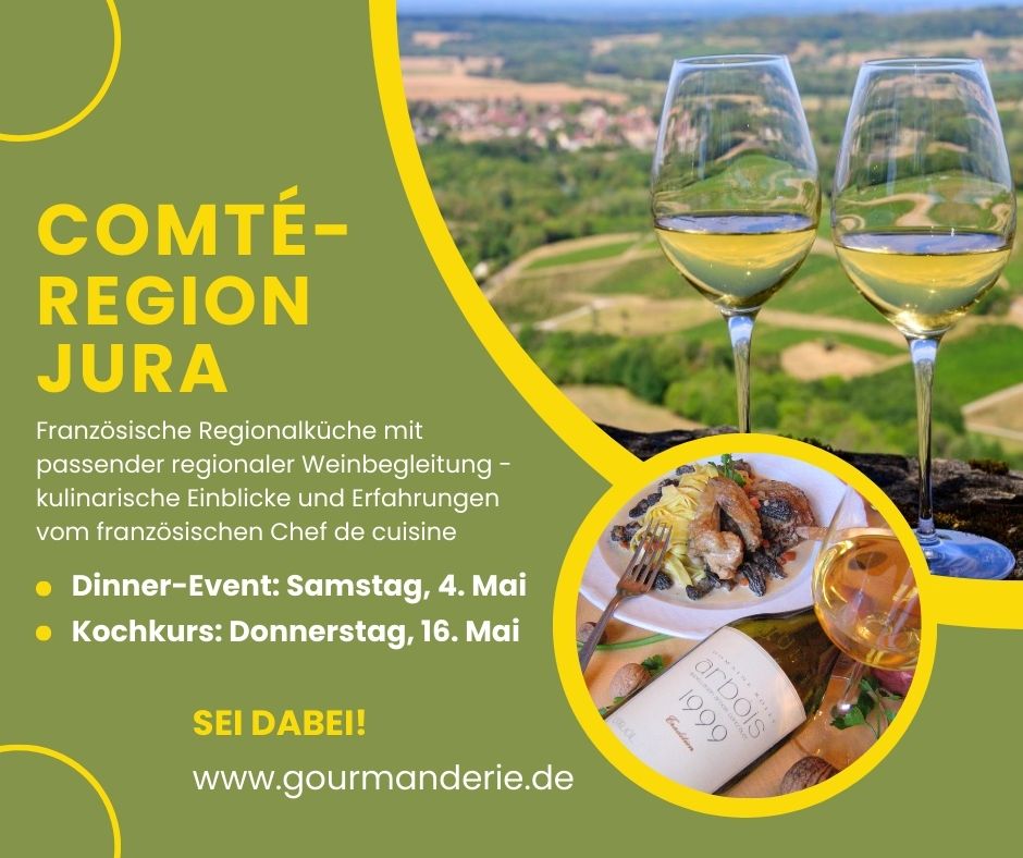 Gourmet-Kochkurs Comt\u00e9-Region Jura