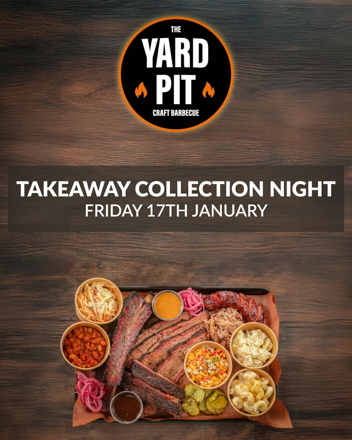 The Yard Pit Texas Barbecue Takeway Collection Night