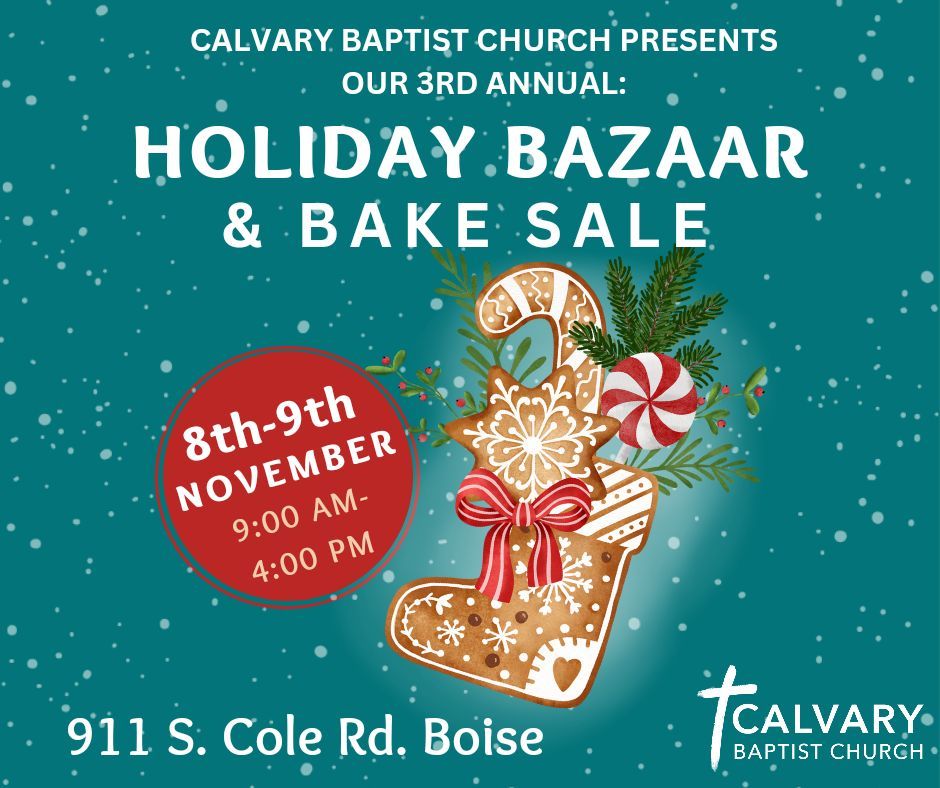 3rd Annual Holiday Bazaar and Bake Sale