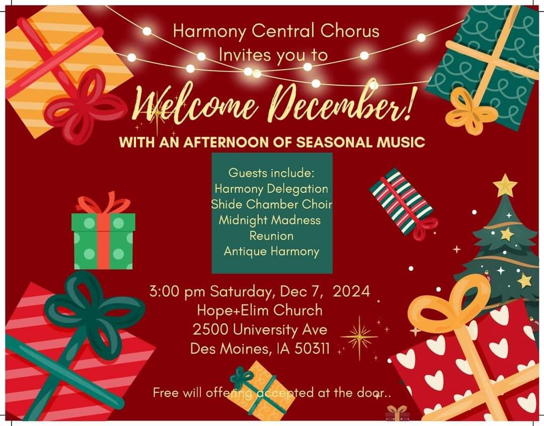 Welcome December! A Seasonal Concert