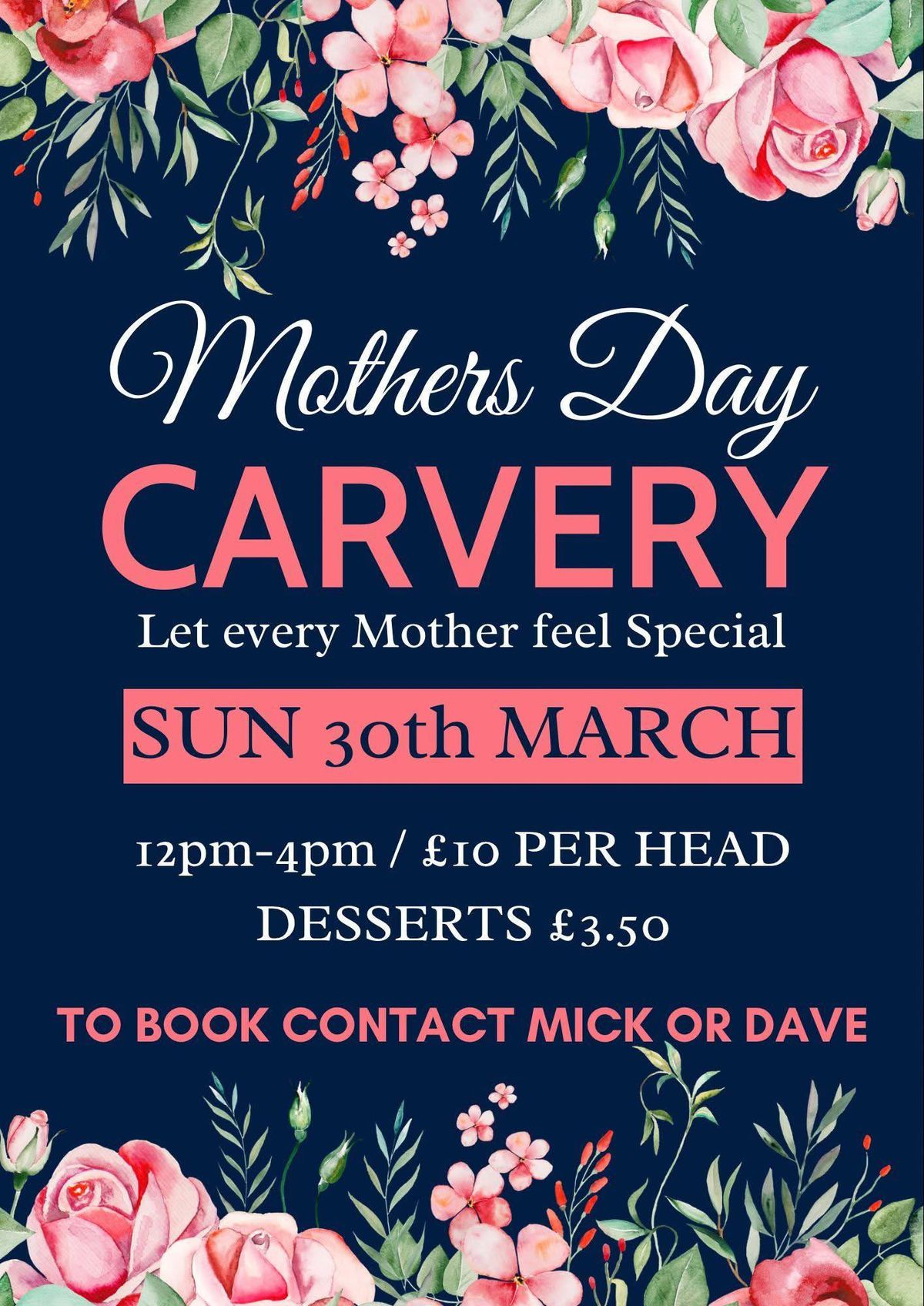 Mother's Day Carvery 