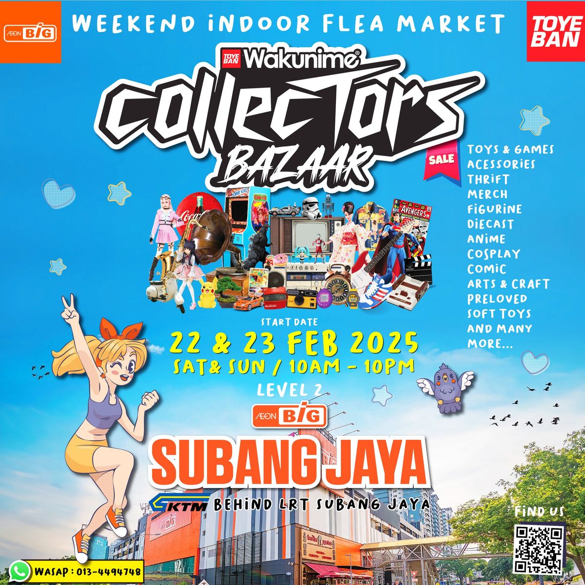 Wakunime : Collectors Bazaar Subang Jaya (Start Week)