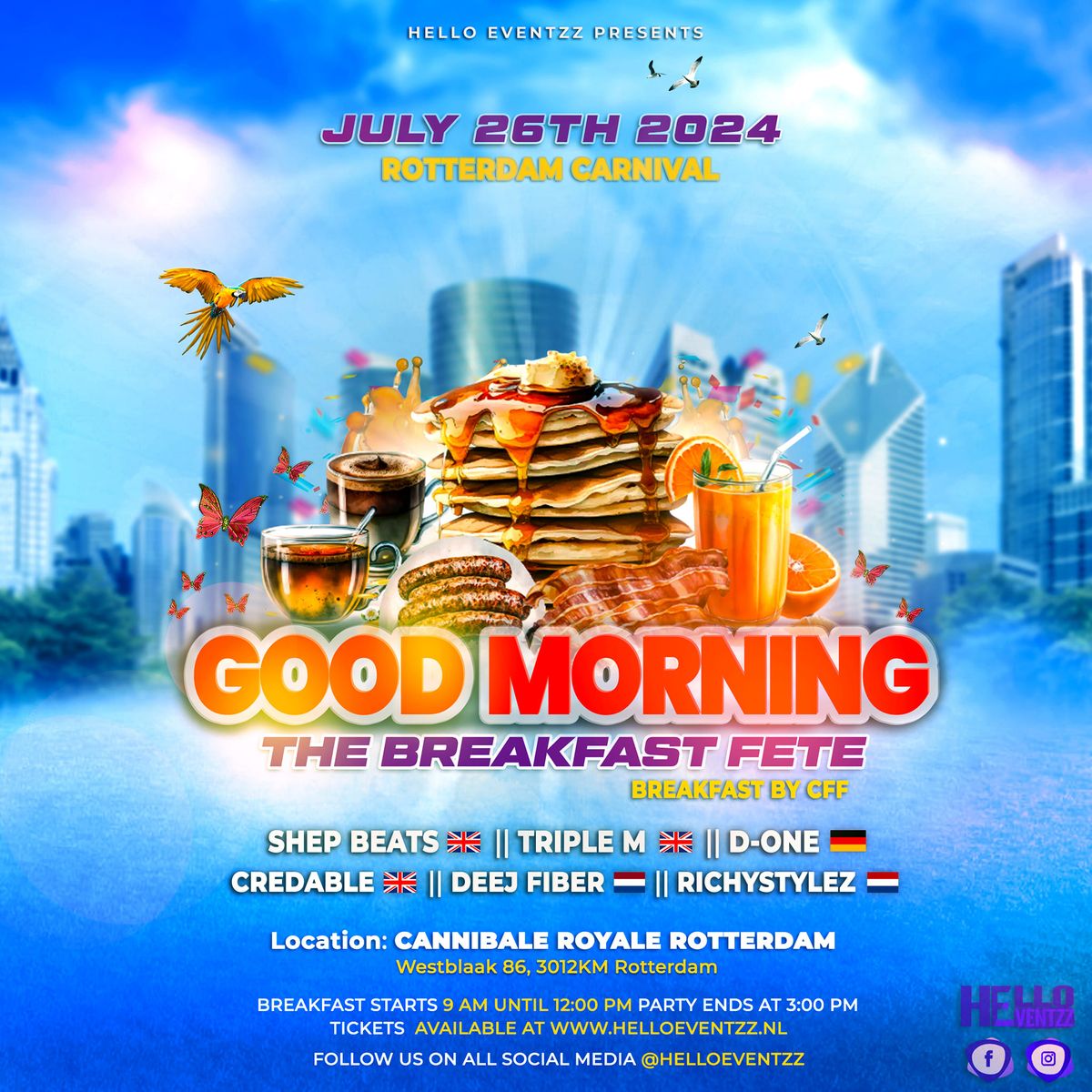 Good Morning - The Breakfast party (Rotterdam Carnival)