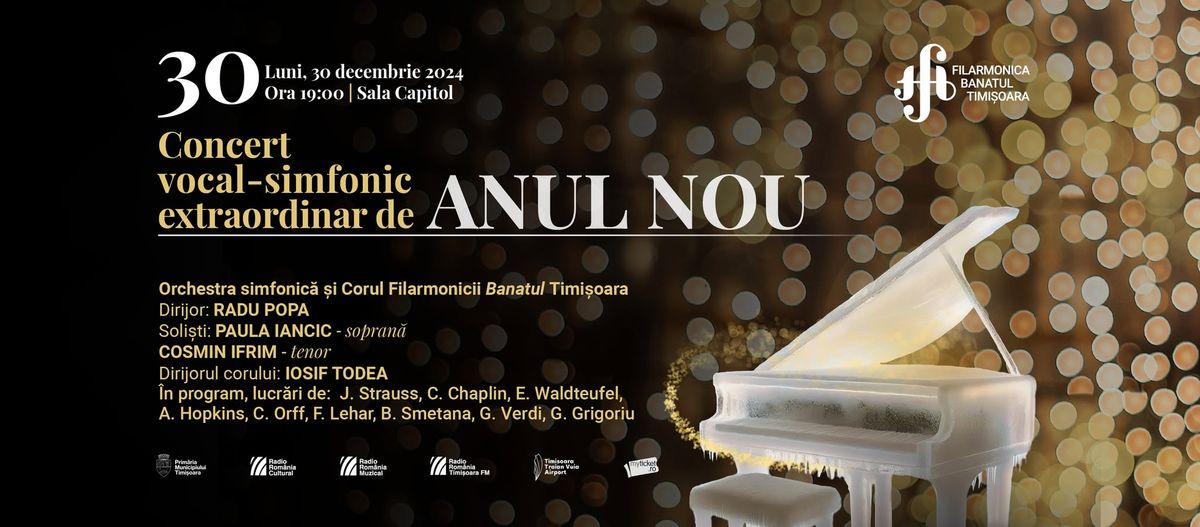 Concert vocal-simfonic extraordinar de Anul Nou | Dirijor: RADU POPA