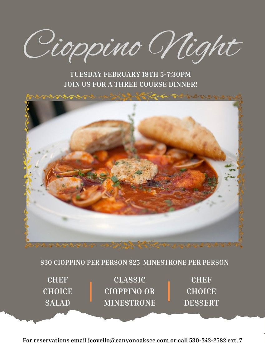 Cioppino Night 