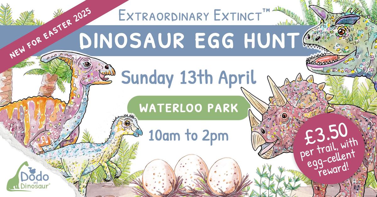 Dinosaur Egg Hunt at Waterloo Park