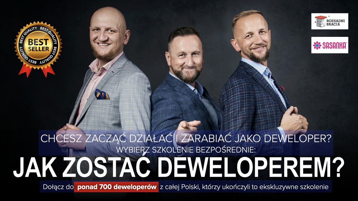 DWUDNIOWE SZKOLENIE "JAK ZOSTA\u0106 DEWELOPEREM?"