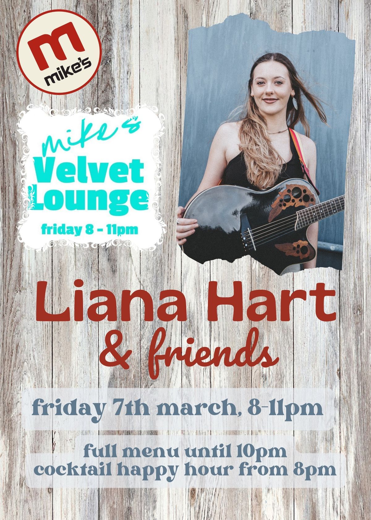 Mike\u2019s Velvet Lounge - Liana Hart & Friends