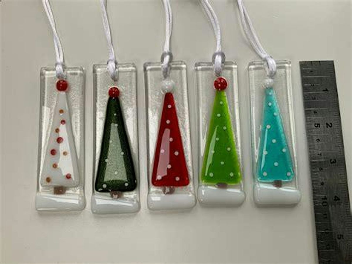 Glass Fusing Winter Christmas Trees