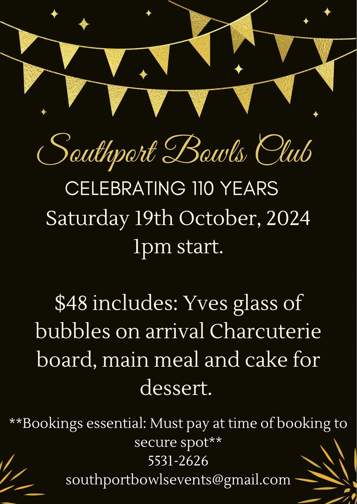 Southport Bowls Club 110th Year Celebration