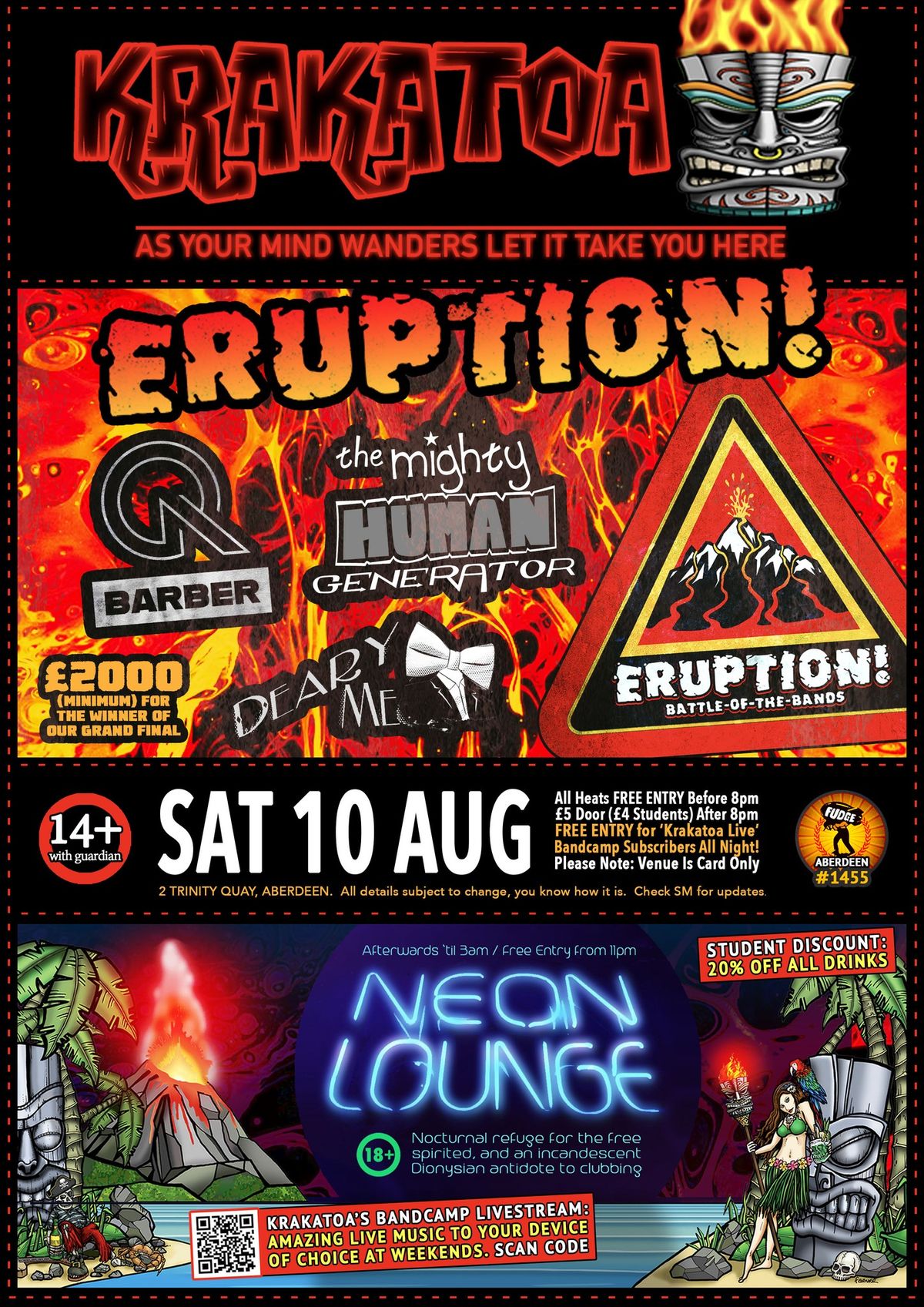 Eruption! \u00a32K BOTB - Heat - Barber Q + The Mighty Human Generator + Deary Me