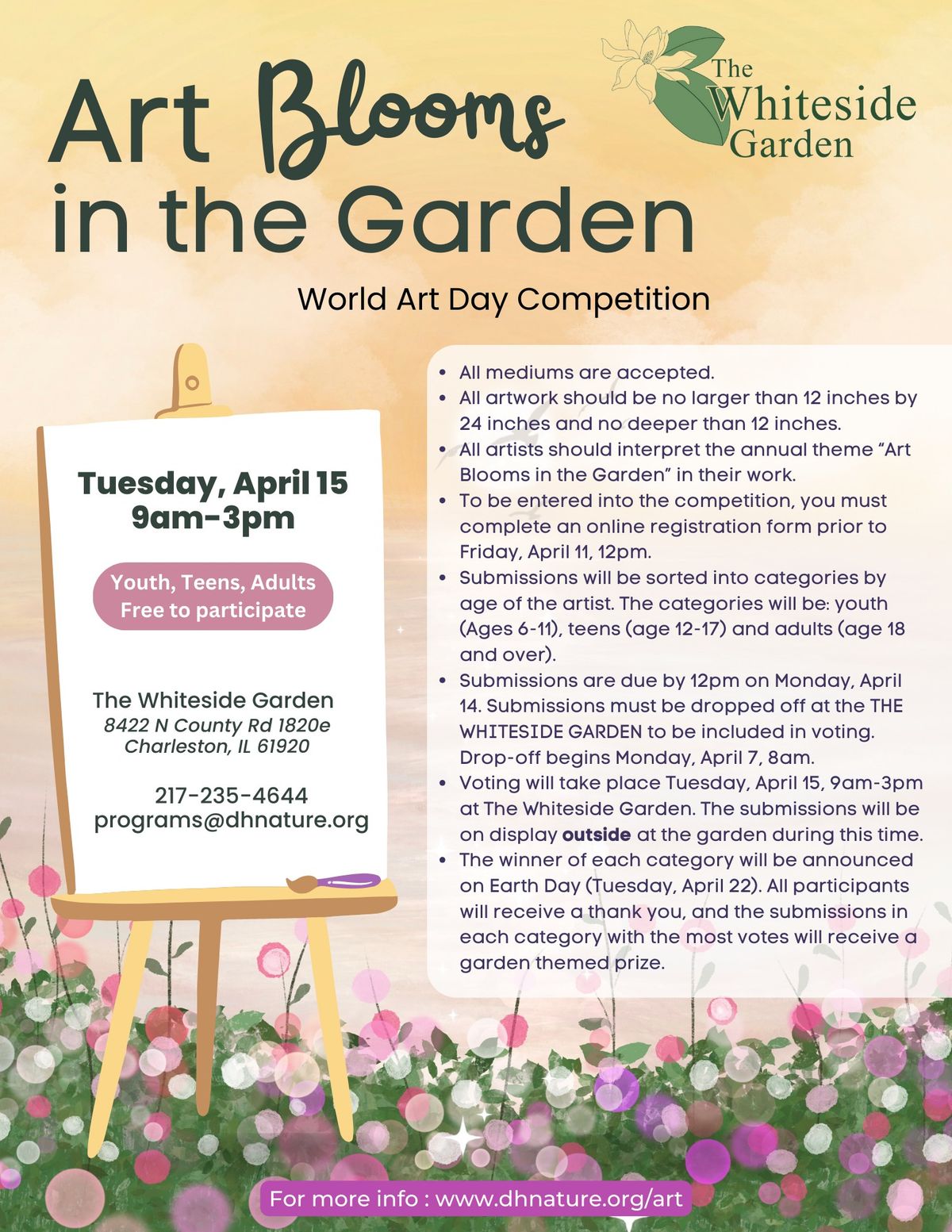 Art Blooms in the Garden: World Art Day Competition