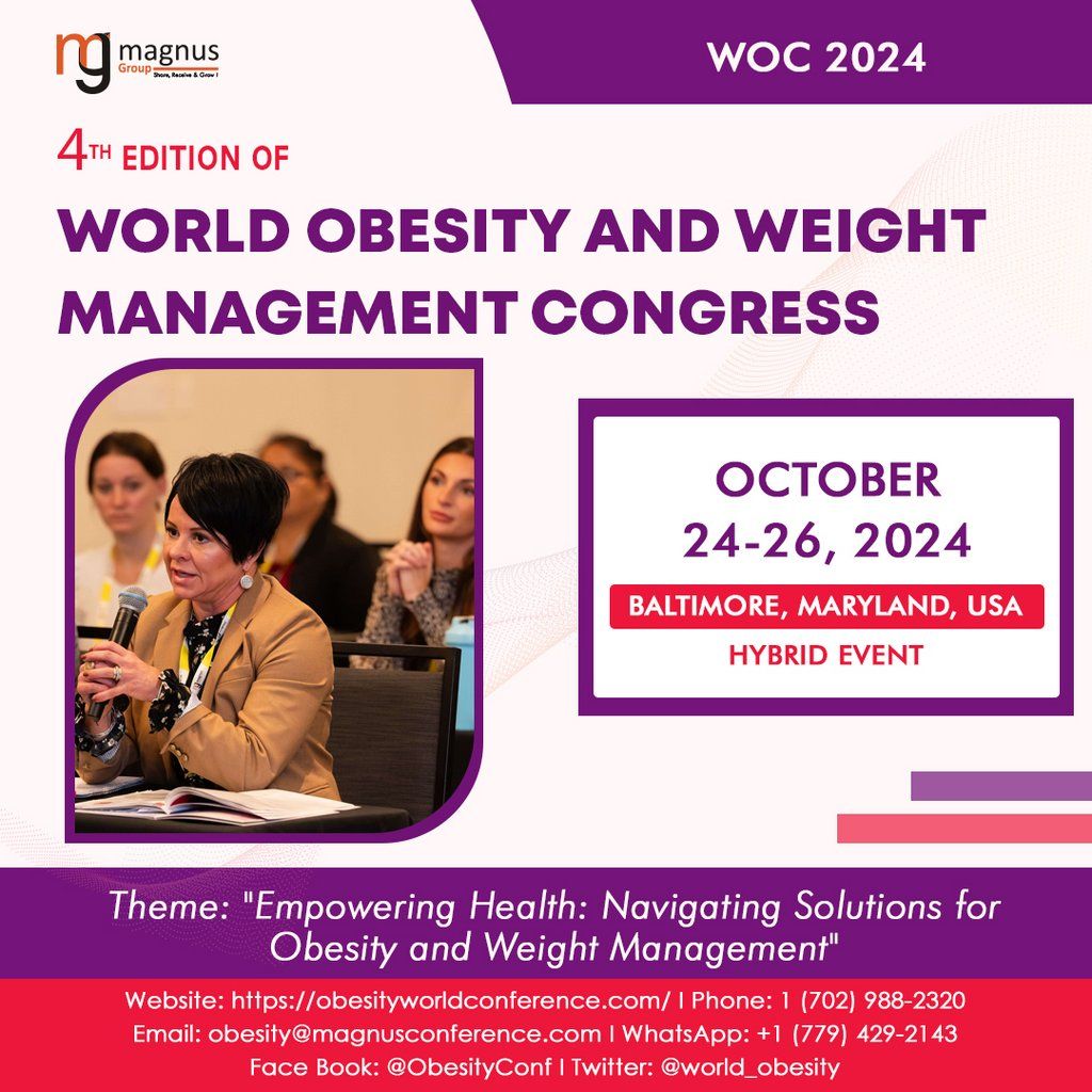 4th Edition of the World Obesity and Weight Management Congress