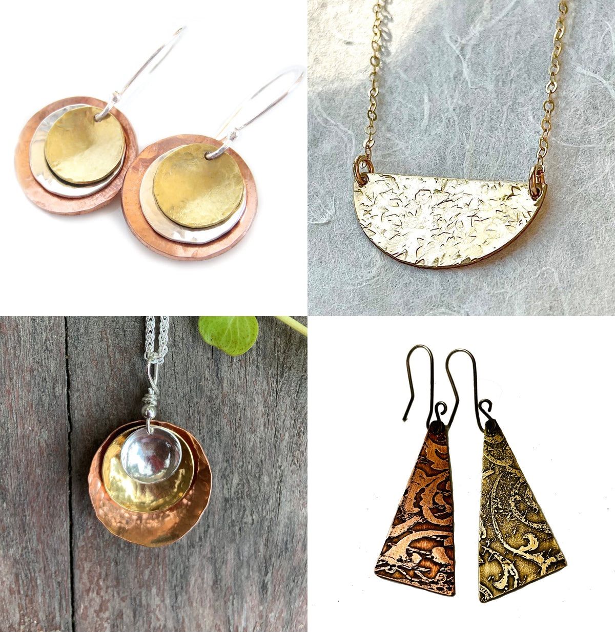 Textured Metal Jewelry