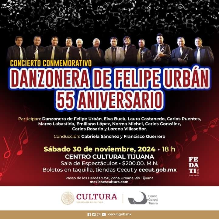 Concierto Conmemorativo Danzonera de Felipe Urb\u00e1n 55 Aniversario