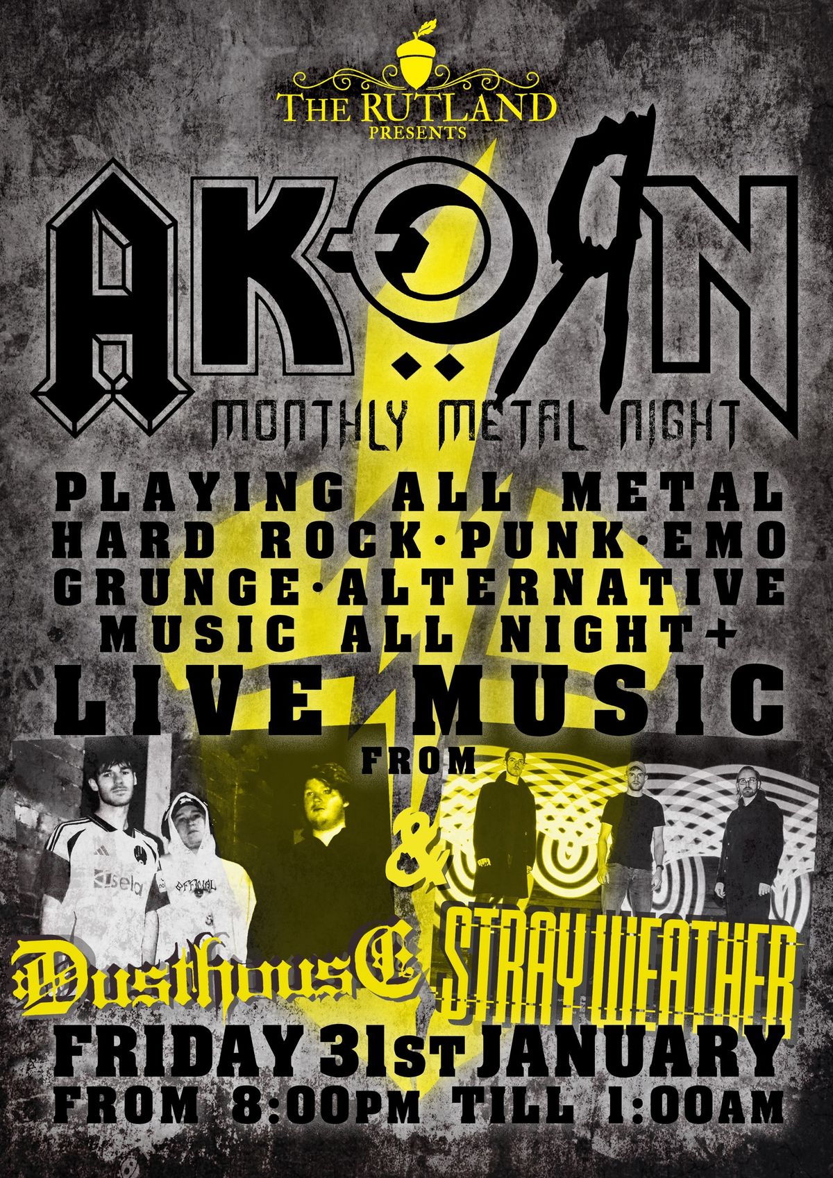 AKORN: MONTHLY METAL NIGHT 31\/01\/25