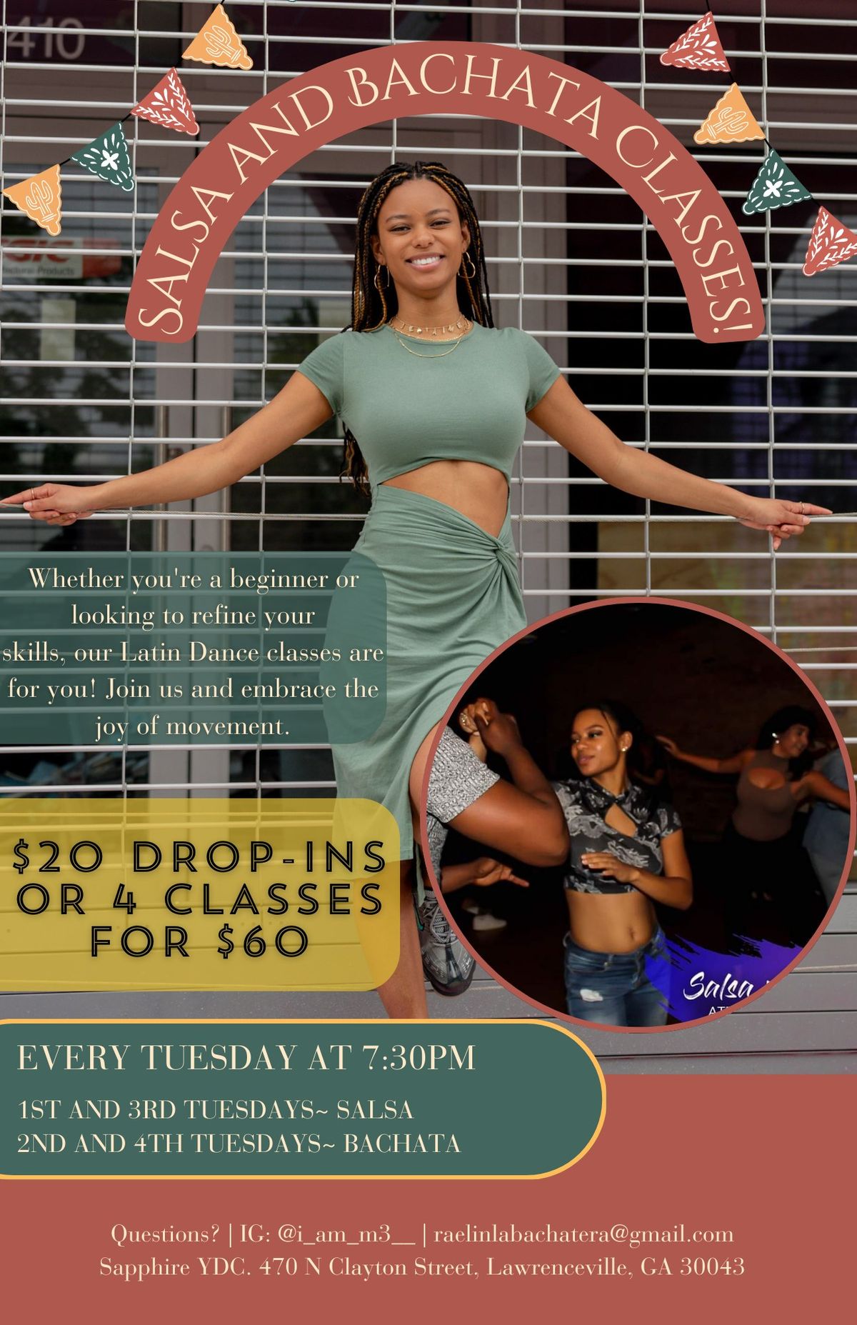 Salsa and Bachata Lessons in Lawrenceville