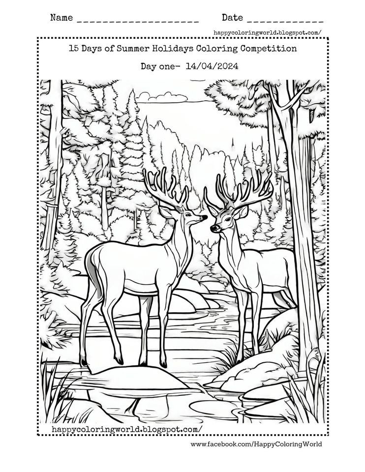 15 Days of Summer Holidays Coloring Competition