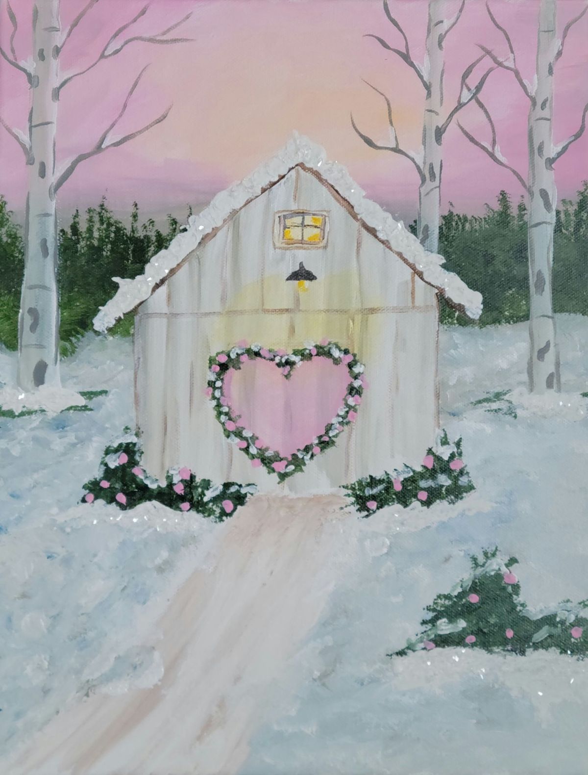 Winter Wonderland Painting Party at Crystal Ridge Winery 