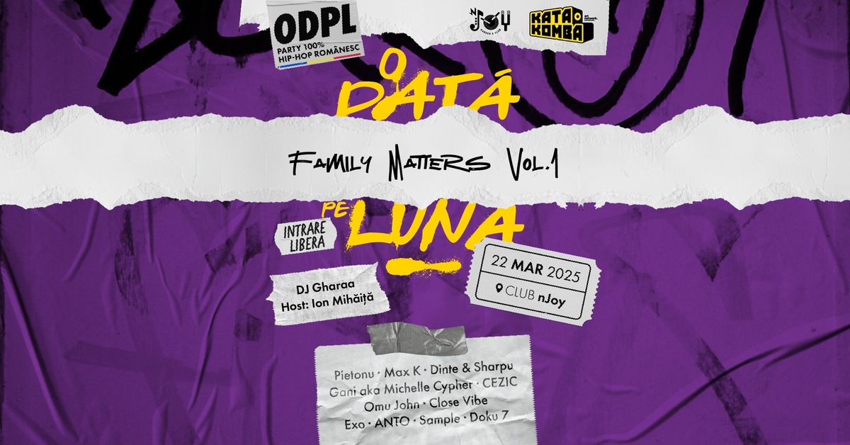 ODPL: Family Matters Vol 1 (INTRARE LIBERA)