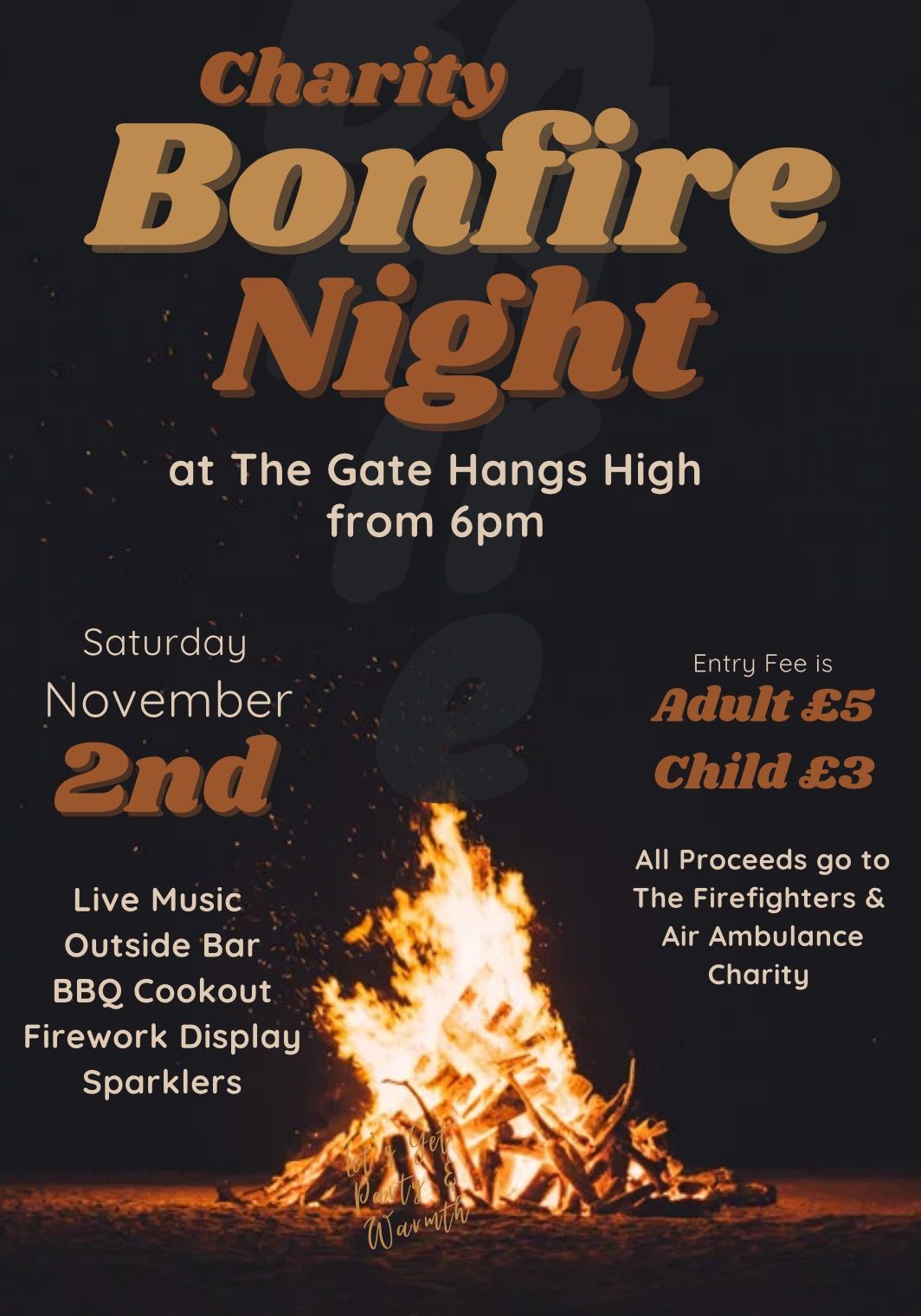 Charity BONFIRE NIGHT \ud83c\udf86\ud83d\udd25