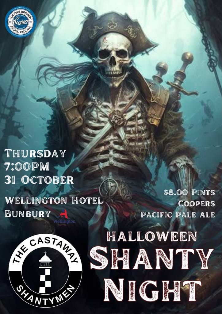 \ud83c\udf83 Halloween Shanty Night \ud83c\udf83 With the Castaway Shantymen