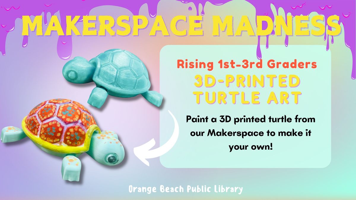 MAKERSPACE MADNESS: 3D Printed Turtle Art