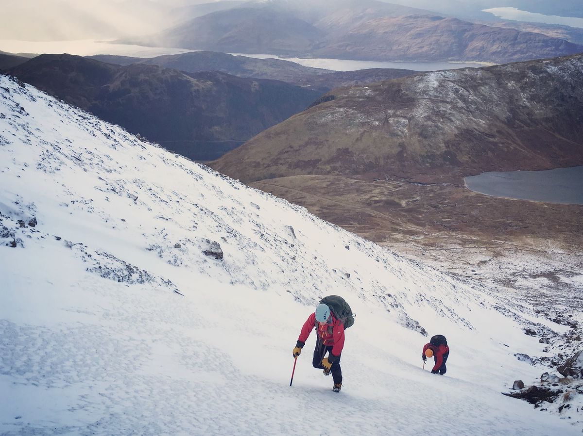 Winter ascent of Ben Nevis