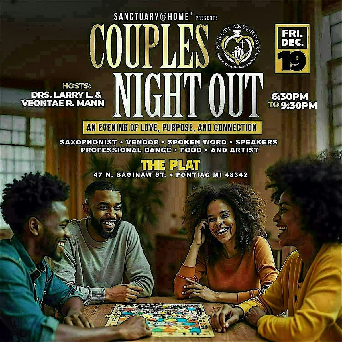 Sanctuary@Home\u00ae presents "A Couples Night Out"