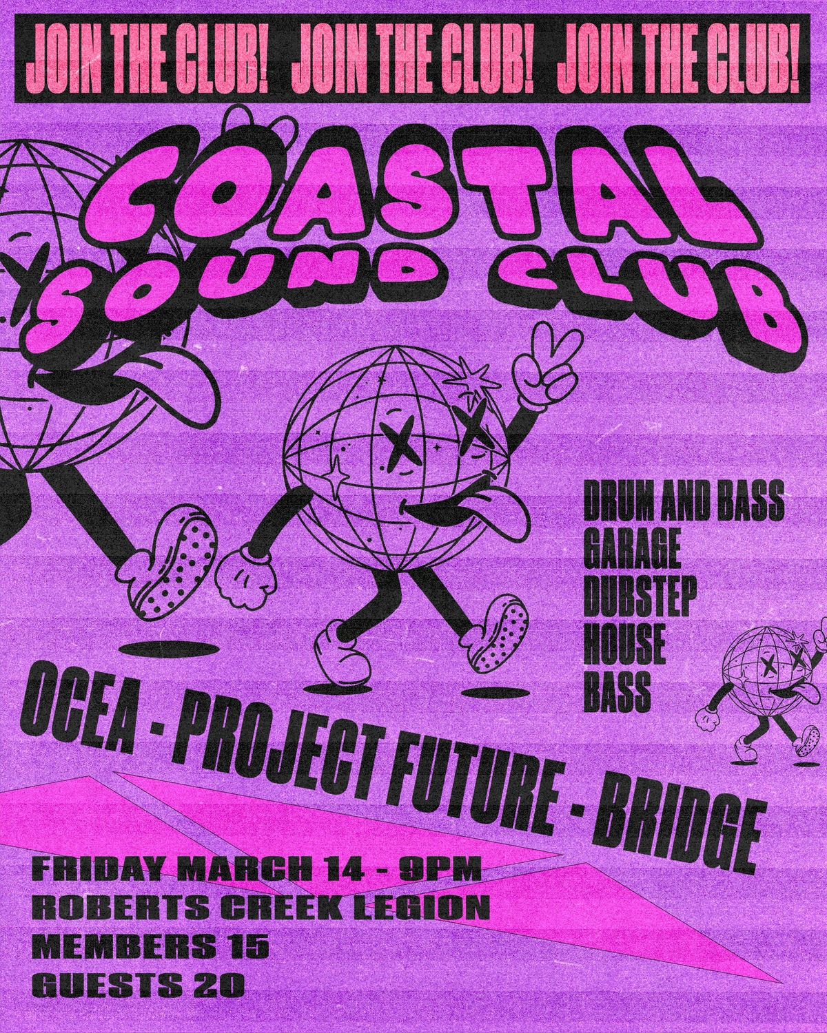 COASTAL SOUND CLUB presents: OCEA \/ BRIDGE \/ PROJECT FUTURE