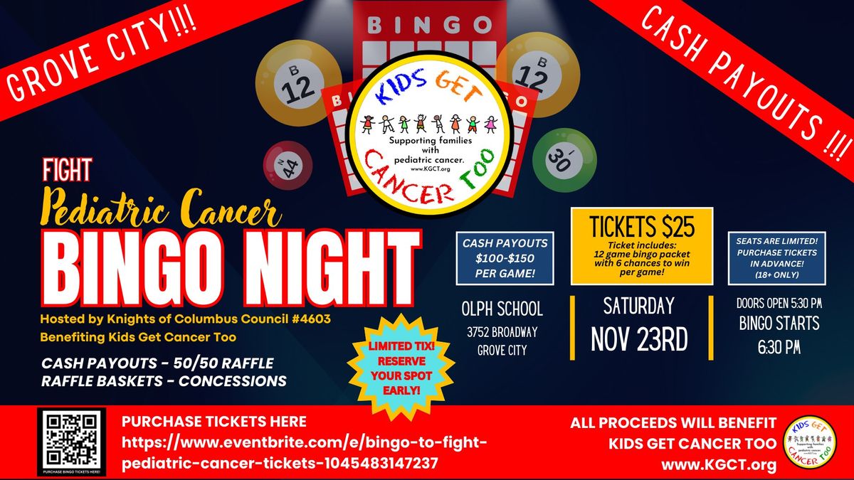 BINGO to Fight Pediatric Cancer! 