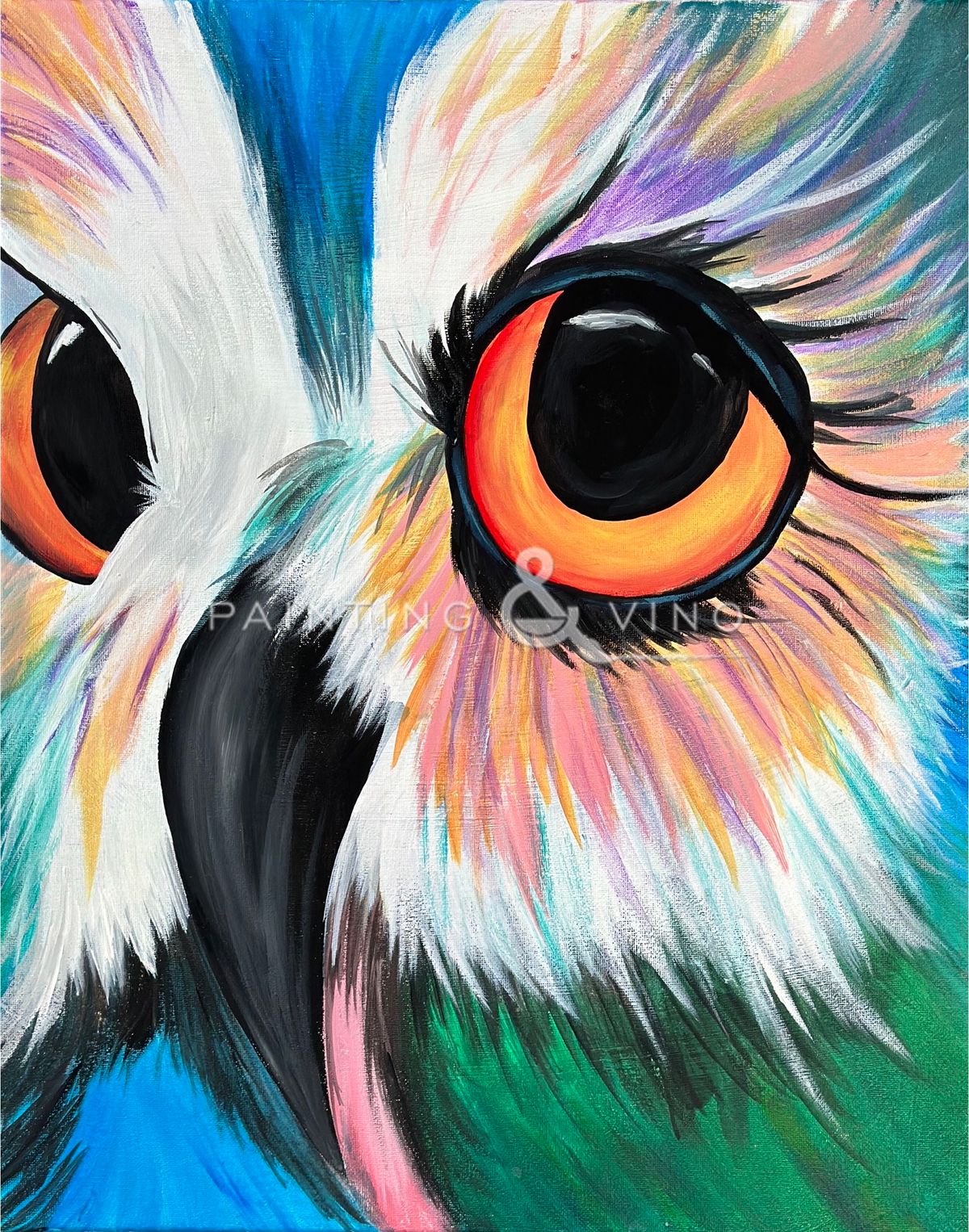 Sonoran Owl \u2013 16\u00d720 Family Event $29 @ Wine and Canvas \u2013 Grand Rapids