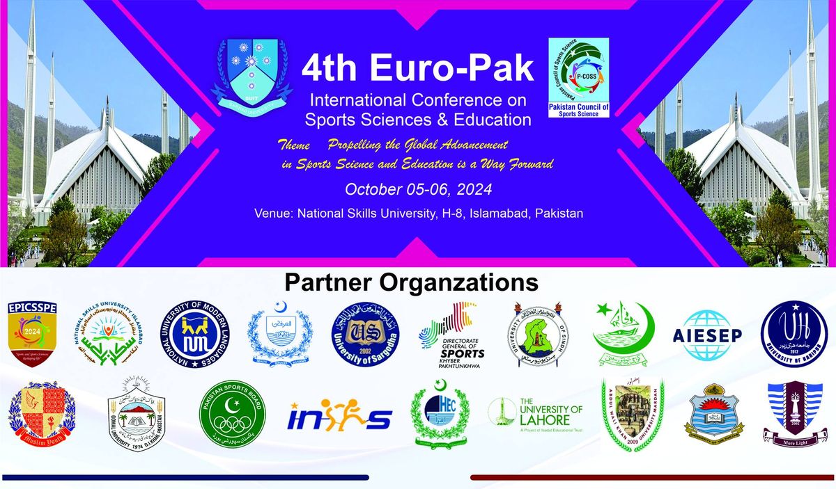 4th Euro-Pak International Conference on Sports Sciences and Education