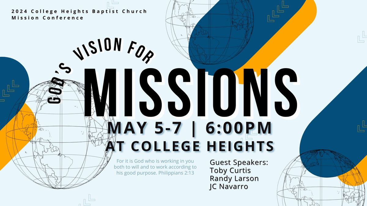 |God's Vision for Missions| 2024 CHCB Mission Conference 