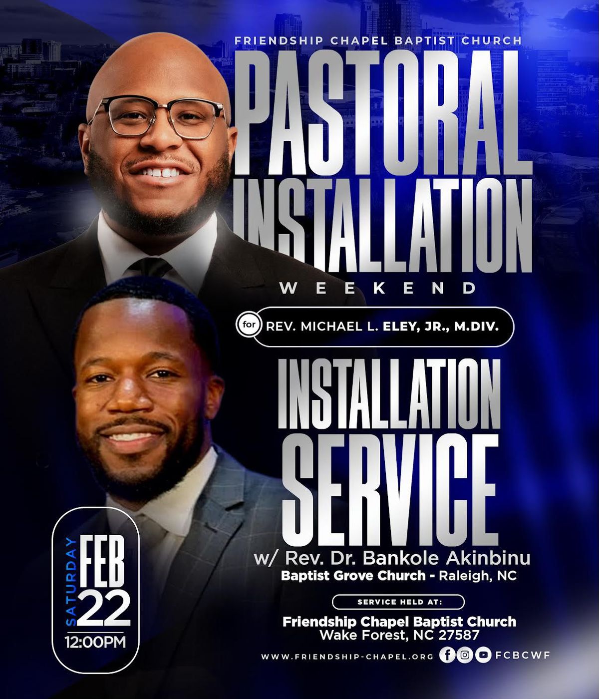 The Installation Service of Rev. Michael L. Eley, Jr. 