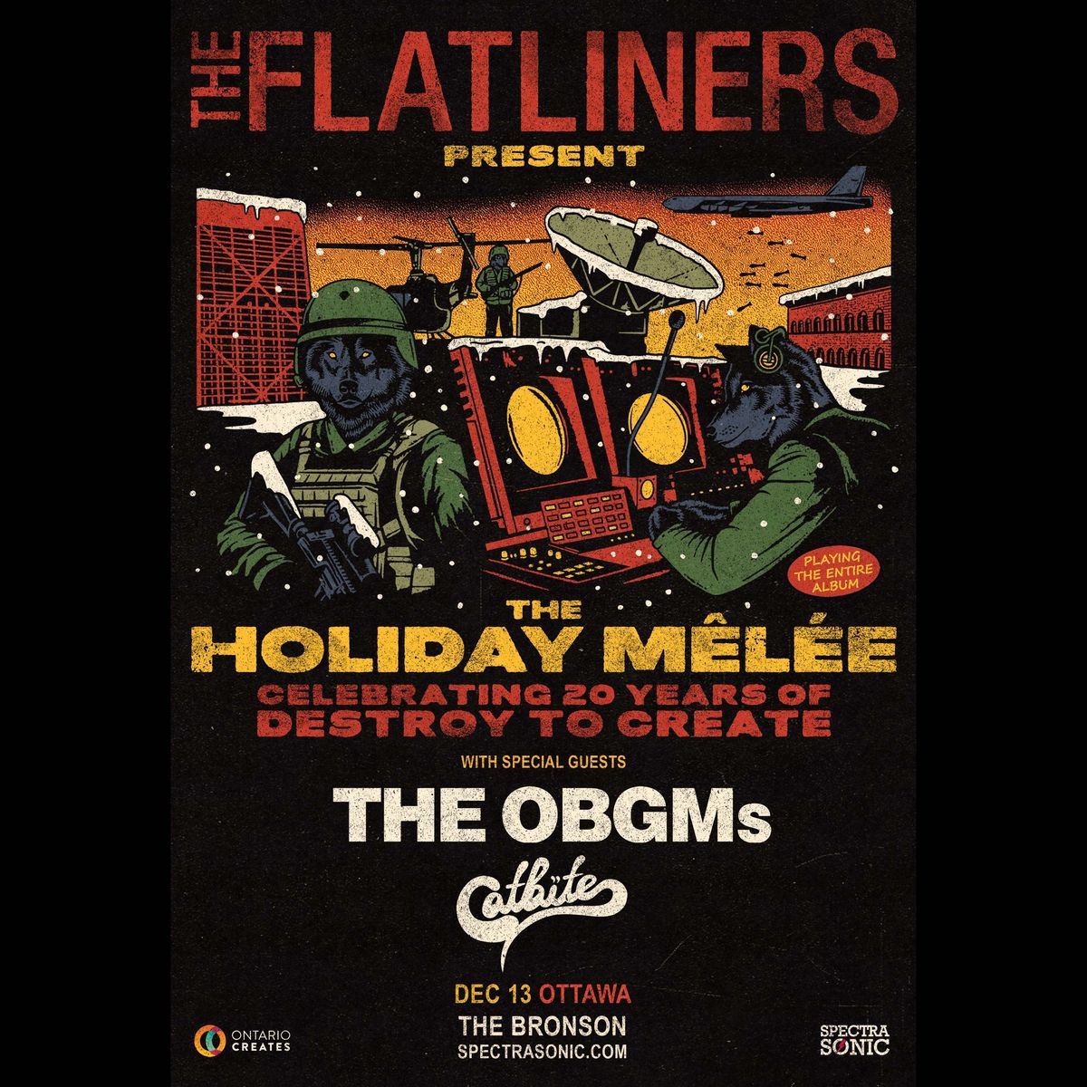 The Flatliners Holiday Melee celebrating 20 years of Destroy To Create - Ottawa