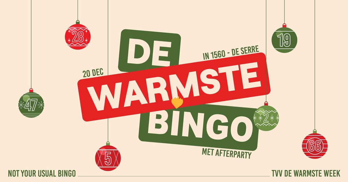 De Warmste Bingo