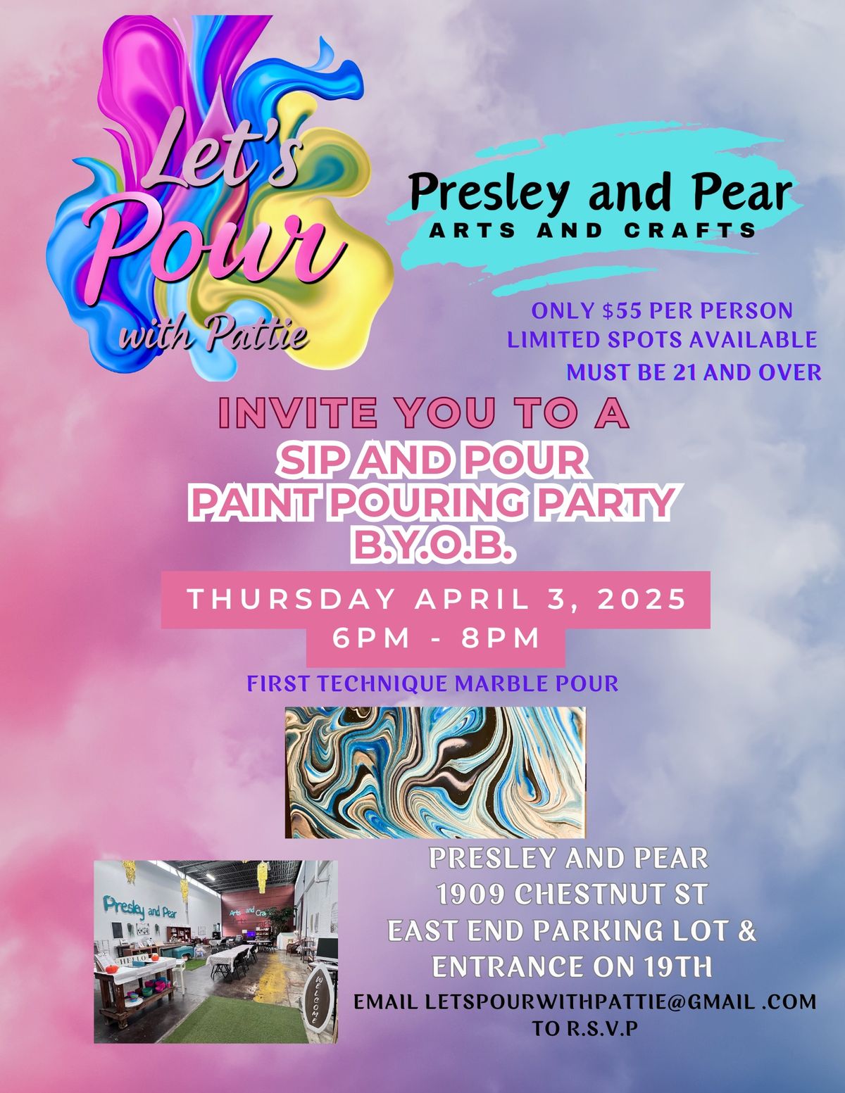 First Paint Pouring Workshops