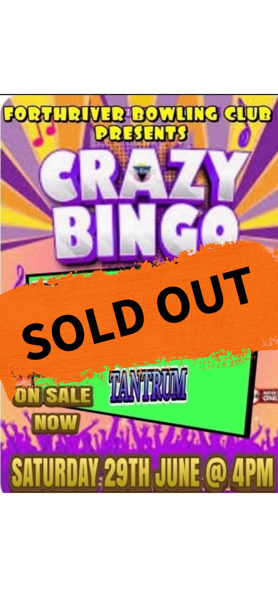 (SOLD OUT)\ud83e\udd2aCrazy Bingo \ud83e\udd2a Hosted by the One & Only Tina Leggs Tantrum 