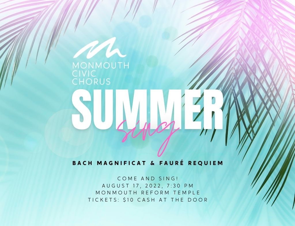 Monmouth Civic Chorus at Hackensack Meridian Health Theatre at the Count Basie Center