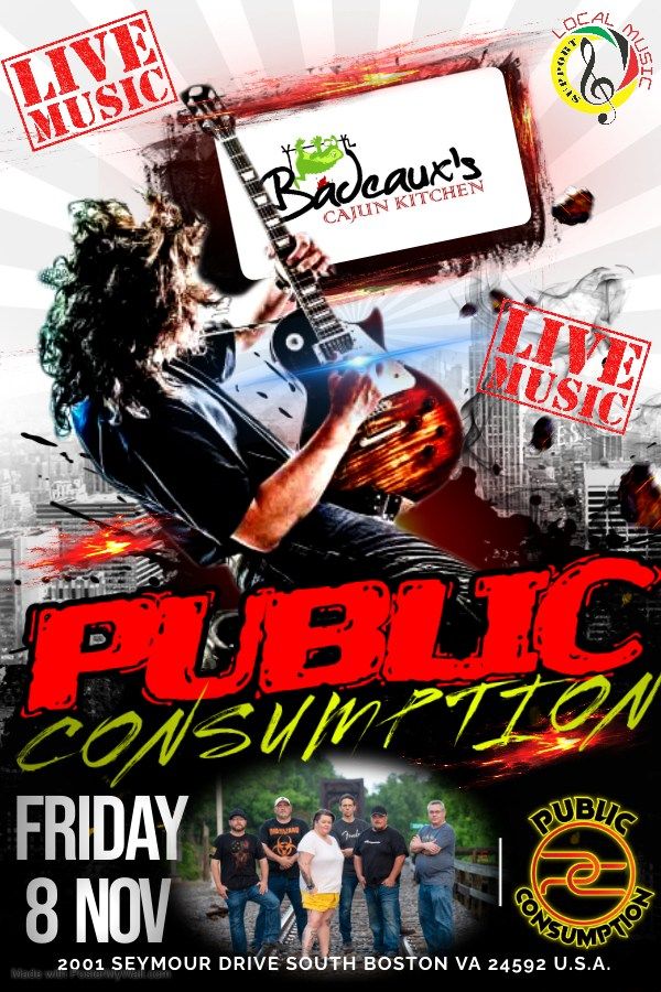 Public Consumption LIVE@Badeauxs Seafood & Grill