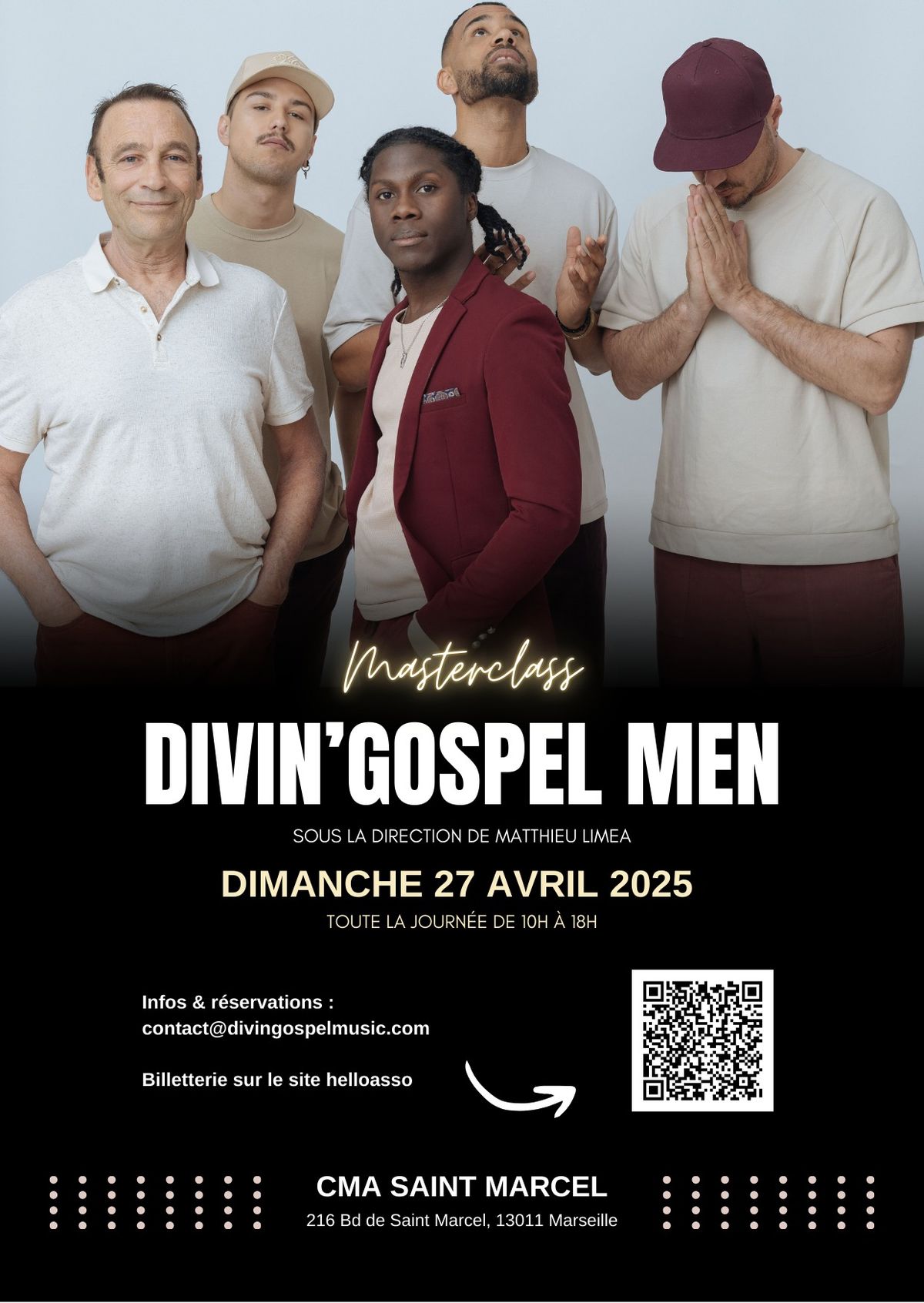 Masterclass avec les Divin'Gospel MEN