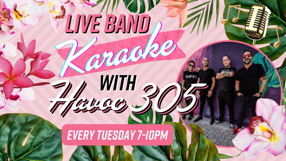 LIVE Band Karaoke with Havoc 305 @ THR\u014dW Social Delray!