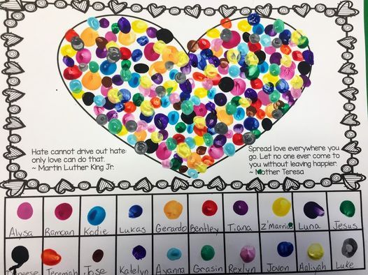 Kids MLK Love Comes In All Colors Art Activity, January 17, 12:45 - 2pm ...